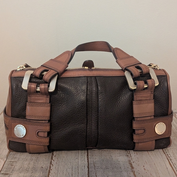 Michael Kors Two-Tone Leather Handbag - Picture 7 of 13